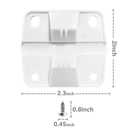Dimensions of Adjustable Concealed Kitchen Cabinet Hinges 4 Piece Set With Damping And Strong Springs Includes Mounting Screws