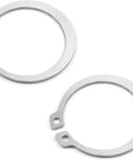 Premium Two Piece External Circlips Made From Solid 304 Stainless Steel Retaining Rings For Cars And Bearings Fit Shafts From 55 To 62mm close-up view.