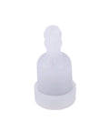 Fuel Line Grommet Repower Kit For Grass Trimmers And Small Engines, 13/16 Inch Diameter, 3 Holes, Replacement Part 13211546730 Compatible, 90097 Grommet, Aftermarket Upgrade, white plastic part with three openings.