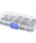 180 Piece M3 Nylon Hex Spacers Standoffs Nuts Screws Assortment Kit 6 To 20mm Length 6mm Thread 0.5mm Pitch Durable Anticorrosive Nylon Hardware Set Ideal For RC Cars Drones And Electronics Projects clear storage box