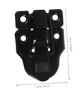 Spring Toggle Latch For Wooden Boxes With Retro Duckbill Hasp Lock Hardware Kit showing dimensions of 2.36in x 1.57in
