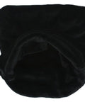 Soft Velvet Studio Microphone Carry Bag With Drawstring For Dust Protection, open view, showing interior, 12 by 8.5 inch size