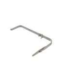 Water Feed Tube Replacement Ductwork for Samsung Dishwashers, gray, side view, compatible with DW80F600 UTB UTS UTW and DW80F800 UWS.