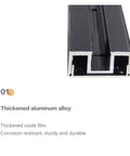 Heavy Duty Sliding Barn Door Hardware Kit With Smooth As Butter Aluminum Track System Built Tough For Homeowners close-up of thickened aluminum alloy piece, corrosion resistant design.
