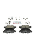 Two Bosch BC1846 QuietCast rear ceramic brake pad sets with mounting hardware.