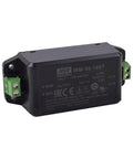 Workhorse 12 Volt 2.5 Amp 30 Watt Din Rail Power Supply with input/output terminals, compact size in black casing.
