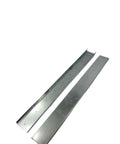 Two metal plates for installation, used with Badass 12 X 24 Water To Air Heat Exchanger With One Inch Copper Fittings And Zero Hassle Front Flange Mount Kit For Outdoor Wood Boilers And Top Shelf Furnace Plenums Churning Out Killer 115200 BTU.
