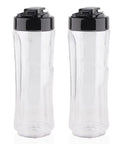 Two Pack 20 Ounce Sport Bottles With Lids For MyBlend Blenders Replacement Cups Fits BLSTPB And BLSTP2 Models