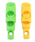 Six Pack Foam Pipe Insulation Cutter With Precision Guide for Home and Industrial Pipe Lagging Installations, green and yellow cutters