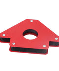Heavy Duty 5 Inch Welding Magnetic Holder With Strong 75 Lbs Grip For Metal Fabrication Projects, red metal angle tool.