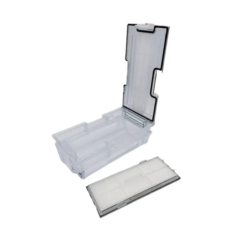 Replacement Dustbin For Roborock S8 Pro Ultra Robot Vacuum Dust Box Storage Container To Collect Dirt Debris and Dust Effortlessly with lid open.