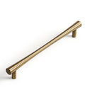 Antique Brass Cabinet Pulls Set, 7.56 Inch Hole Center Zinc Alloy Fluted Drawer Handles for Kitchen Cabinets, Vanities, and Dressers