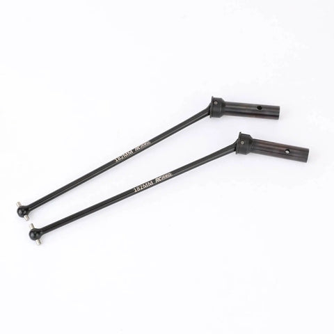 Arrma One Fifth Kraton Outcast Eight S EXB Driveshaft Upgrade Alloy Steel 60 Percent Harder Front And Rear Driveshafts Replaces ARA310926 Two Piece Set For Beefier RC Truck Performance, 182mm steel shafts