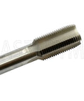 Close-up of a 7/8-14 UNF HSS tap from the 7/8-14 HSS Tap And Die Set UNF Right Hand For Machine Threads Pro Grade Round Die And Tap Kit
