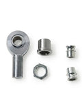 Knockout Beefy Heim Joint Rod End Kit Machined From Top Shelf Heat Treated Chromoly Steel with rod ends and zinc-coated bungs.
