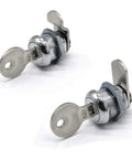 Four Pack Five Eighth Inch Tubular Cam Locks Keyed Alike With Chrome Finish For Vending Machines Trucks Tool Boxes Mailboxes ATMs