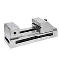 2 Inch Fast Moving Vise for Machines with Flexible Clamp System and Integrated Slots, V Shaped Jaw for Secure Vertical and Horizontal Hold