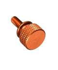 Orange M4 x 10mm Shoulder Knurled Thumb Screws Pack Of 10 For PC Case Or Computer Cabinet, Aluminum Alloy Hand Tighten