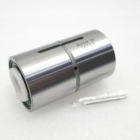 Ball Spline Nut LT 4 LT4UU High Precision Linear Motion Nut in metallic finish with accessory, industrial-grade durability visible.