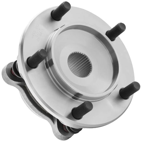 Beefed Up Front Wheel Hub Bearing Assembly for 4WD Toyota Tundra 2007-2021 and Sequoia 2008-2022, driver or passenger side view