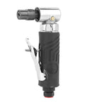 Heavy Duty Pneumatic Die Grinder With 90 Degree Right Angle Air Inlet For Tough Metal Polishing And Quick Corner Edging, close-up view.
