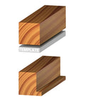 Depth Rabbeting Router Bit With Bearings, Adjustable Cut Depth 5/16 3/8 7/16 1/2, 2 Cutters, wood showing rabbet joint created