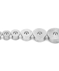 Set of Six Piece Heavy Duty Dowel And Tenon Center Set For Woodworking In Stainless Steel With 4mm To 12mm Dowel Centers