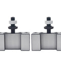 2-pack mitoharet AXA 250-102 wedge-type tool holders for mini lathe up to 12 in, quick-change metal lathe tool post