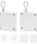 Heavy Duty Door Closer Kit With 1000G Pull Force For Sliding Screens And Interior Bedroom Doors White Reinforced Steel Drawstring