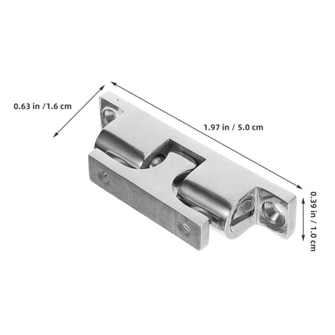 Stainless Steel Boat Door Catch Set For Marine Yacht Cabin Hardware With Smooth Polished Finish And Easy Install Tension Latch For Secure Seaworthy Sliding Doors, showing dimensions and design.