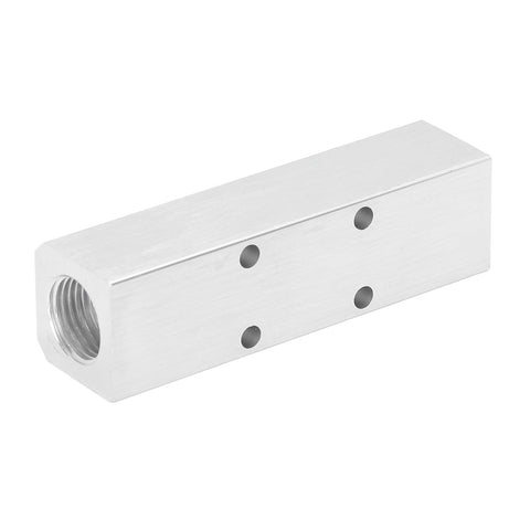 Aluminum Pneumatic Manifold Air Distribution Block With G12 Inlet And G14 Outlet 30X30mm Ports Built Tough For Industrial Grade Compressed Air Systems SY30023F