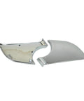 Top Shelf Chrome Rearview Mirror Base Cover Trim Fits Tesla Model 3 2017-2021 showing shiny chrome lower side wing mirror caps.