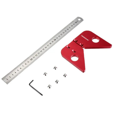 Go To Center Finder Tool Pro Grade For Woodworking And Lathe Quick Accurate Circle Centering And Marking Tool with accessories