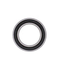 Deep groove ball bearing 15x24x5 mm with double rubber seals, front view
