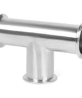 2 Inch Tri Clamp Tee 3 Way Sanitary Fitting Equal Tee In Stainless Steel 304 Polished Pipe OD 50.5mm Ferrule 64mm