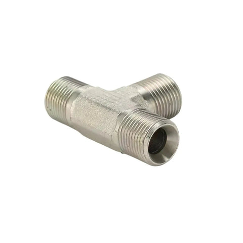 Heavy Duty Hydraulic Transition Fittings British Thread Sizes Internal Cone Tee Joint High Pressure C Type Pipe Connector For Industrial Use Or DIY Projects Runs Smooth As Butter Saves Money And Time Perfect For Professional Work, stainless steel tee fitting