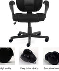 Universal Premium Office Chair Wheels And Quiet Dual Casters With 360 Degree Swivel Heavy Duty Rollers For Slick Glide On Carpet Or Laminate No Sweat Quick Swap Fit, featuring a black office chair with twin wheel casters.
