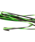Custom 26 1/8 Inch Crossbow String For Suppressor Models With 5 Stage Stretch BCY D97 Material Black Braided Flo Green