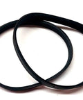 Top Shelf 140J6 Planer Drive Belt Replacement 2 Pack Heavy Duty Rubber Poly V Belt on white background.