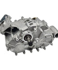 Heavy Duty ATV Gearbox Compatible With Odes Pathcross 1000 Direct Replacement. View of silver metallic transmission unit from side angle.