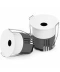 2-Pack 3 Inch 5CCT LED Pinhole Recessed Spotlight Lights with J-Box, compact design with a white finish and spring clips.