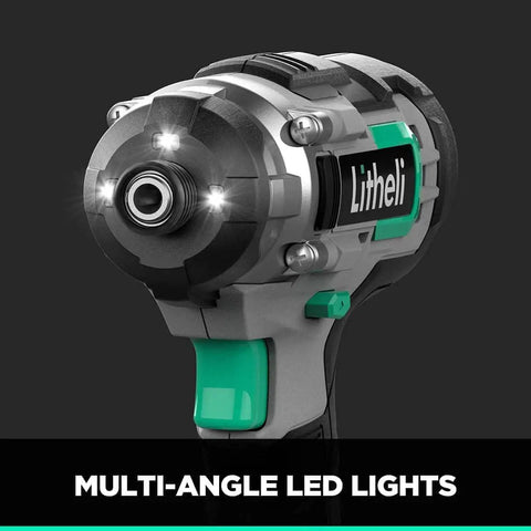 20V Cordless Drill and Impact Driver Combo Kit With 220 InLbs Drill Torque 1150 InLbs Impact Torque All Metal Keyless Chuck For Three Eighths Inch Bits Lithium Ion Battery And 1 Hour Fast Charger Great Gift For Home Diy