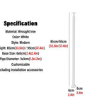 Rock Solid White Banister Railing Kit For Indoor Stairs And Outdoor Deck Porch Baluster Spindle Set With Secure Floor Mount Screws Easy Peasy Setup 30 Pack specifications with dimensions and material details.