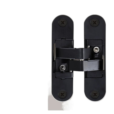 Hidden Cross Hinge For Wooden Doors And Cabinets 3D Adjustable 180 Degree Invisible Butt Hinge Flat Folding Design With Concealed Hardware
