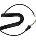 Replacement Microphone Cable For Handheld Radios With Heavy Duty Spiral Cord No Fuss Plug And Play