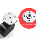Close-up of 9G Metal Gear Micro Servo Motor For Robot DIY Projects Anti Blocking LFD 01M 5 Pack High Torque Tiny Servo