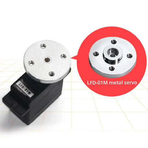 Close-up of 9G Metal Gear Micro Servo Motor For Robot DIY Projects Anti Blocking LFD 01M 5 Pack High Torque Tiny Servo