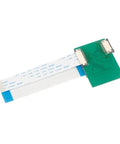Straight Up Printer Head Adapter Board And Riser Card Breakout Motherboard For DTF DTG UV Printing Setup Compatible With Epson L800 L805 Models Smooth Hookup Interface, green circuit board with flat ribbon cable.