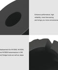Shifter Bushing Replacement For NV3550 NV5600 NV3500 Transmissions In GM Dodge Jeep Trucks And SUVs - Easy Install Plastic End Cap Bushing, Improves Shifter Feel And Precision, Reduces Slop, Durable And Reliable Performance. black plastic shifter bushing close-up