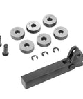 Seven Piece Knurling Tool Set With Diagonal And Linear Knurl Wheels For Lathe Cutter Machine 0.5mm 1mm 2mm Pro Grade Durable Steel Build